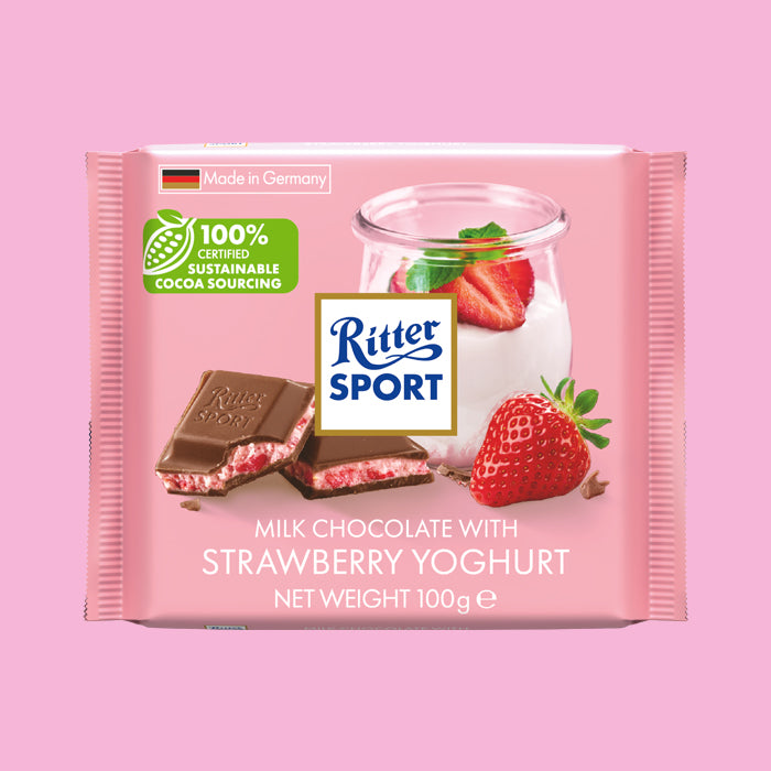 Buy Ritter Sport Strawberry Yoghurt 100g | Free Delivery Above $30