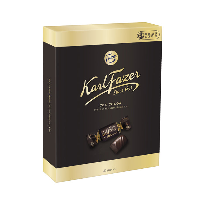 Buy Karl Fazer 70% Dark Chocolate 250g | Free Delivery Above $30