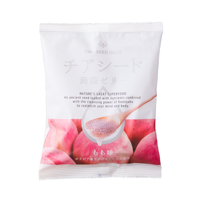 Buy Wakashou Chia Seed Jelly Peach 175g | Free Delivery Above $30