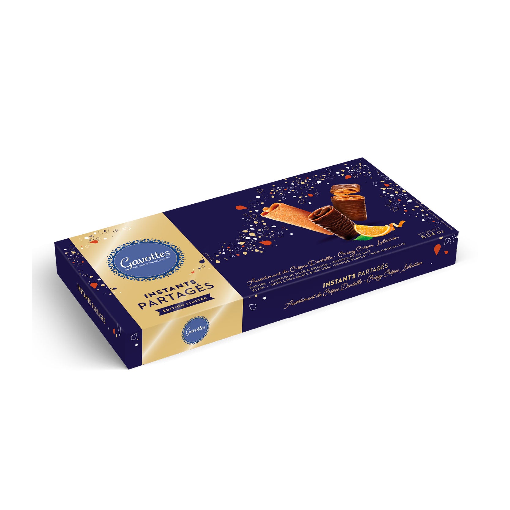 Gavottes Crêpes Assorted (Plain, Dark, Milk, Orange) 242g