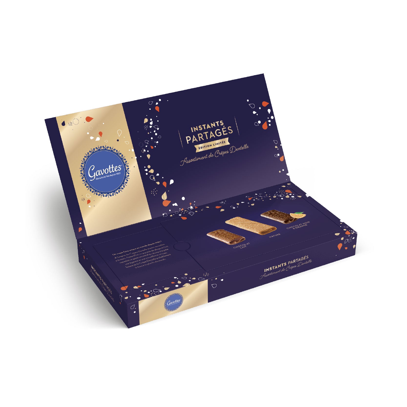 Gavottes Crêpes Assorted (Plain, Dark, Milk, Orange) 242g