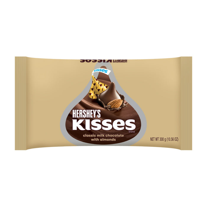 Hershey's Kisses Milk Chocolate with Almonds 300g