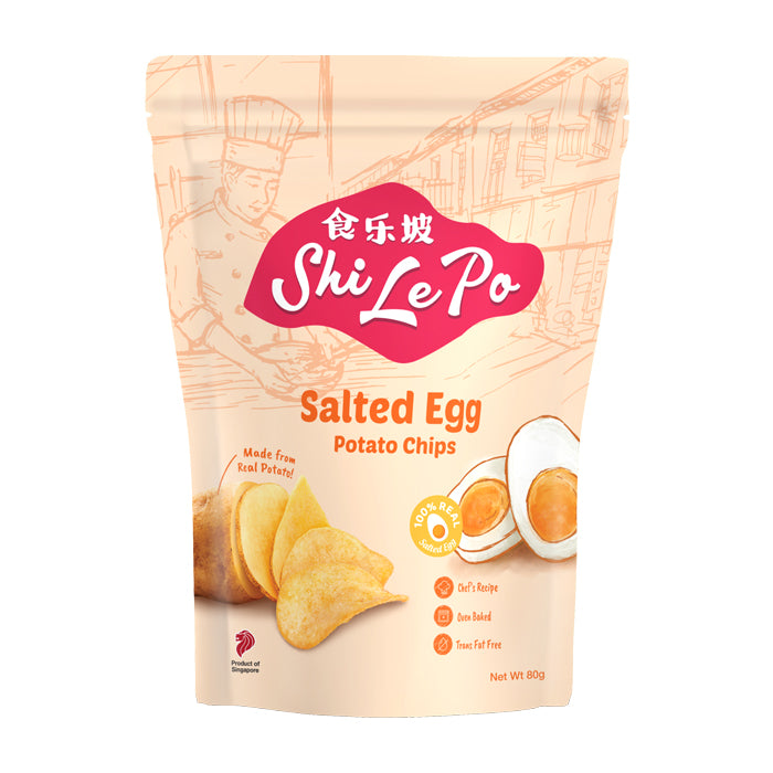 Shi Le Po Salted Egg Potato Chips 80g