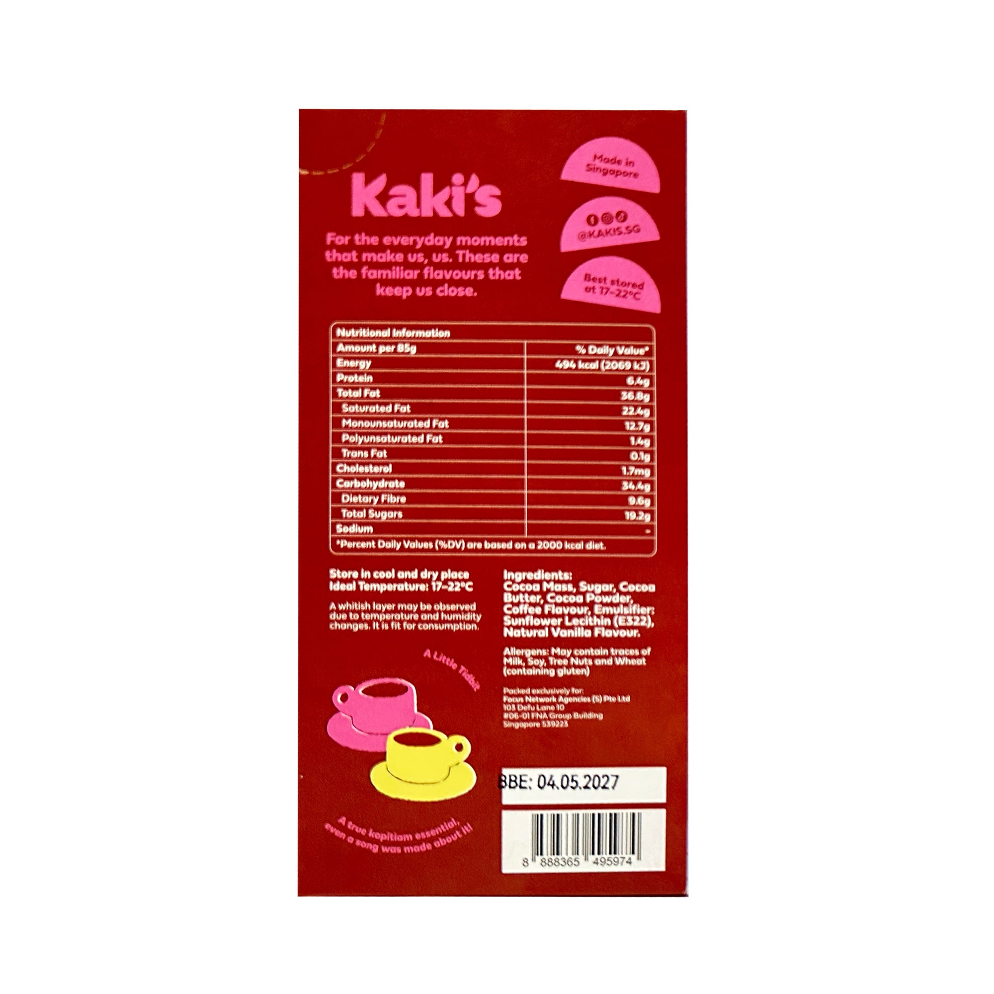 Kaki's Nanyang Kopi Bar 85g