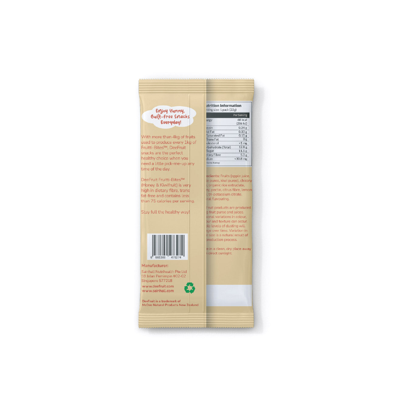 DeeFruit Fruitti-Bites Real Fruit Chews – Handy Sachet
