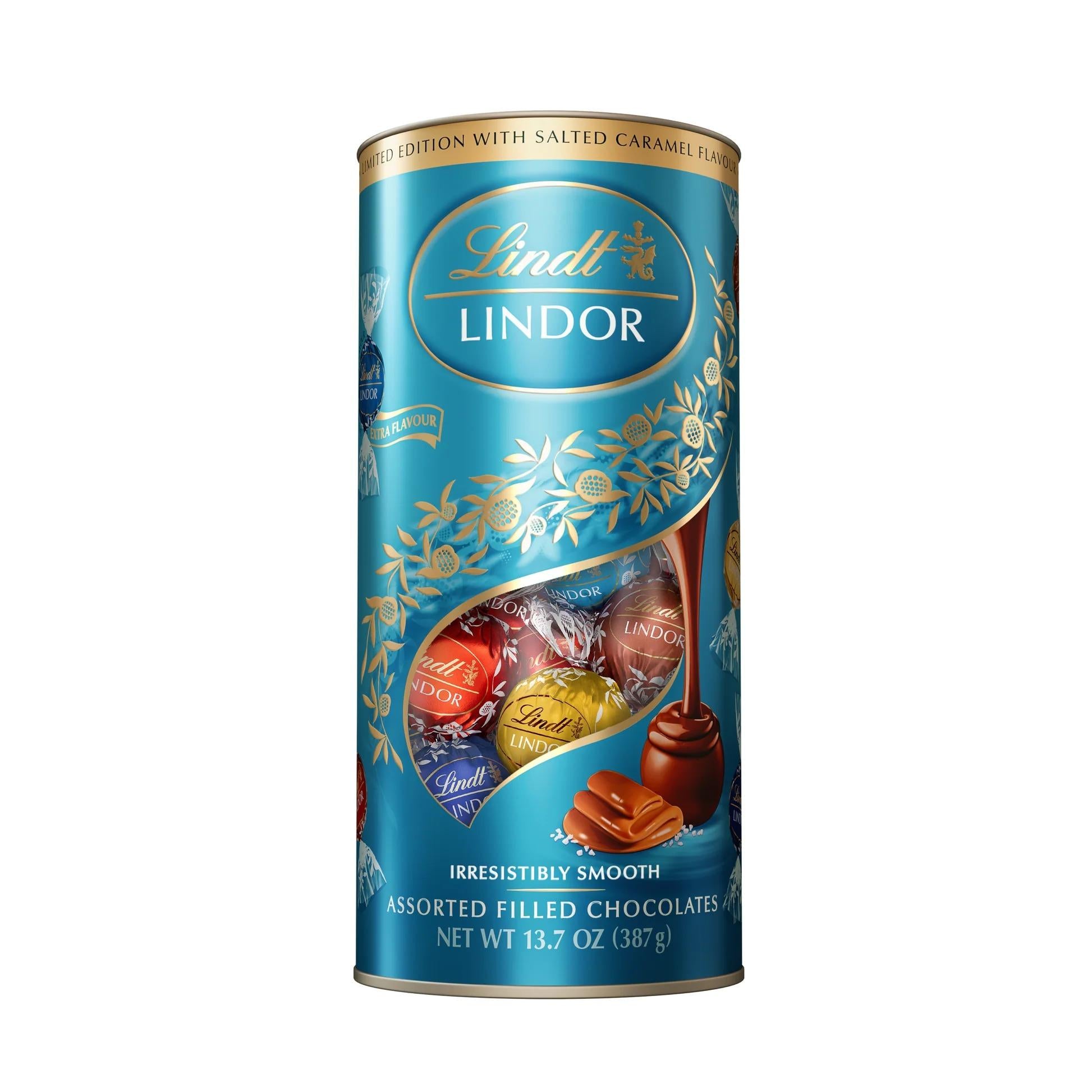 Lindt Lindor Assorted Salted Caramel Tube 387g (Exp: 31 Oct 2025)