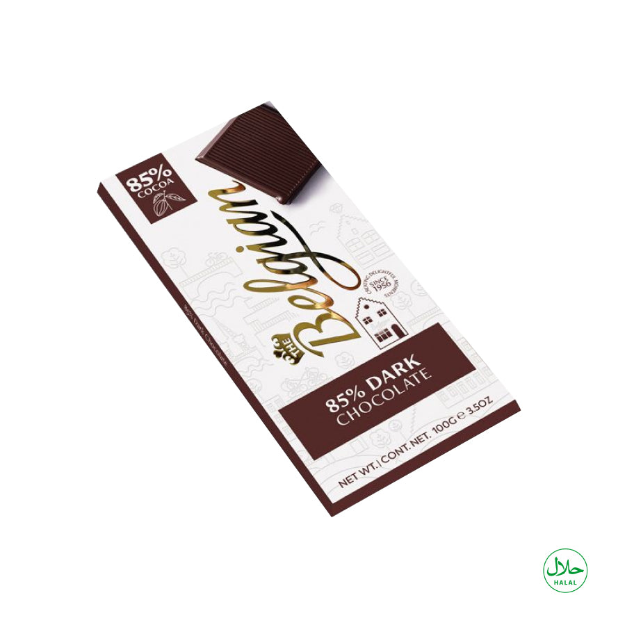 The Belgian Dark Chocolate Bar 85% 100g