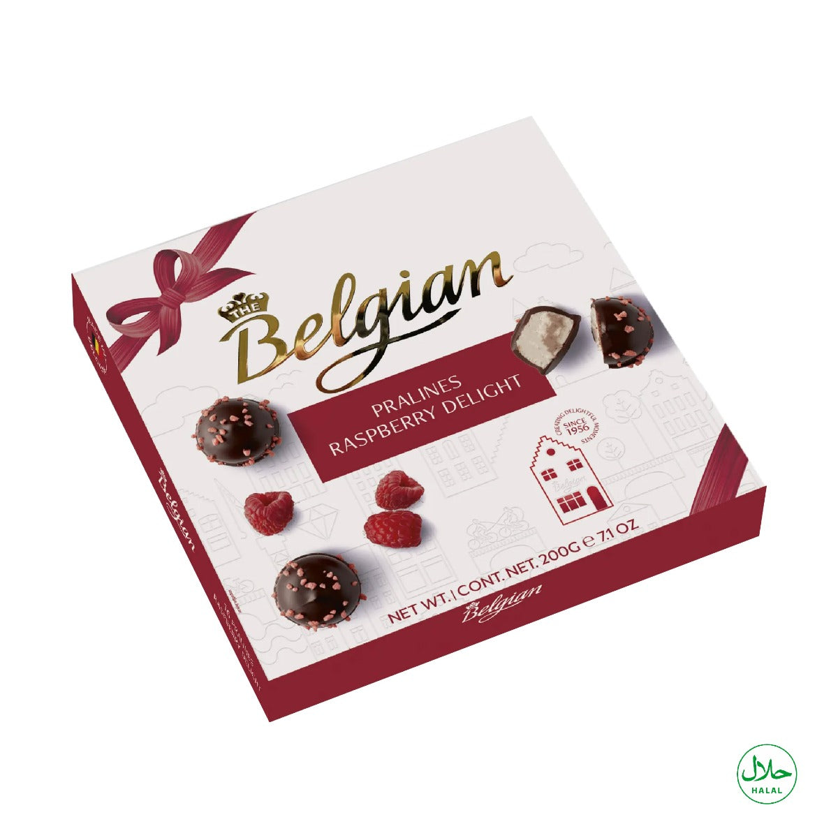 The Belgian Raspberry Delight Pralines 200g
