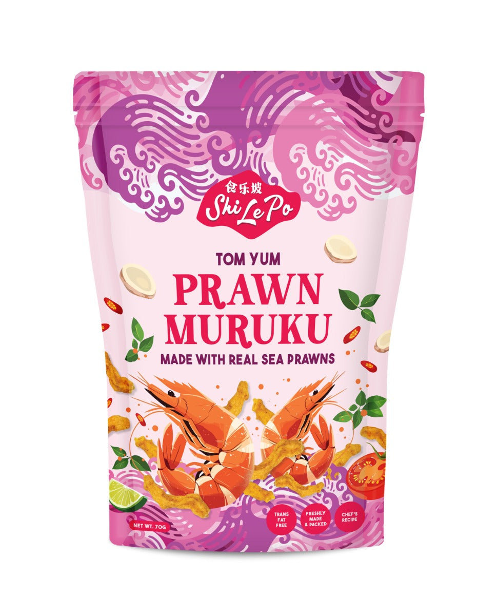 Shi Le Po Tom Yum Prawn Muruku 70g