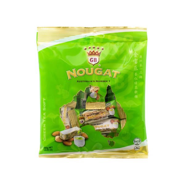 Golden Boronia Green Tea Soft Nougat 100g