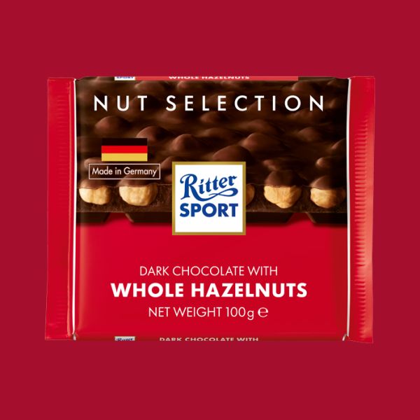 Ritter Sport Dark Whole Hazelnuts 100g