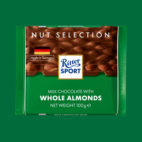 Ritter Sport Whole Almonds 100g
