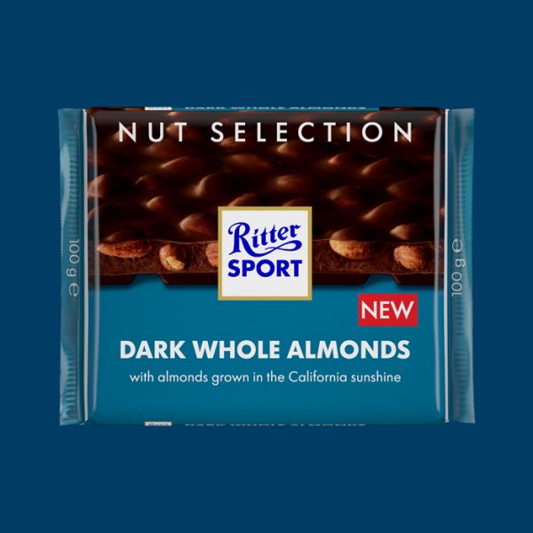 Ritter Sport Dark Whole Almonds 100g
