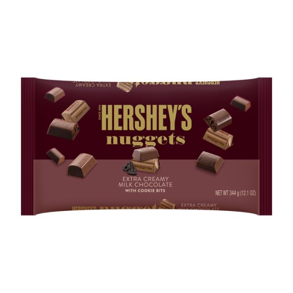 Hershey's Nuggets Extra Creamy Milk Chocolate with Cookie Bits 344g