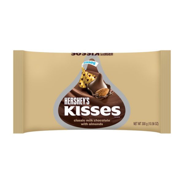 Hershey's Kisses Milk Chocolate with Almonds 300g