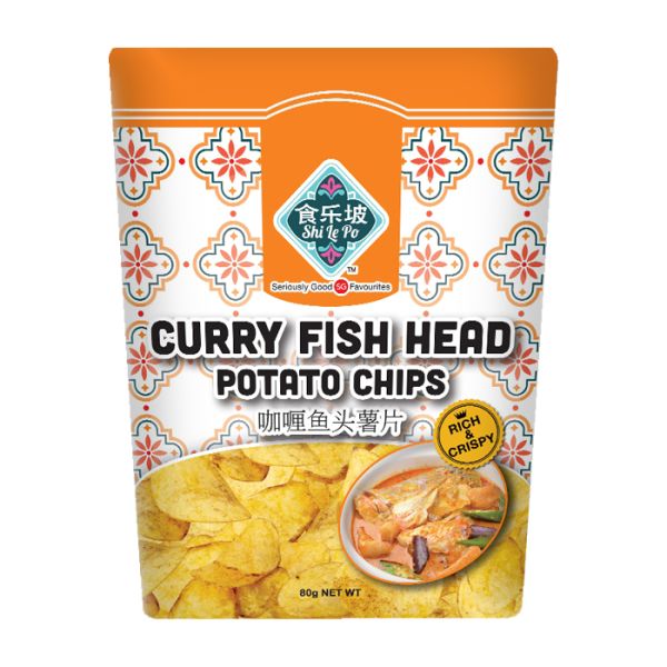 Shi Le Po Curry Fish Head Potato Chips 80g