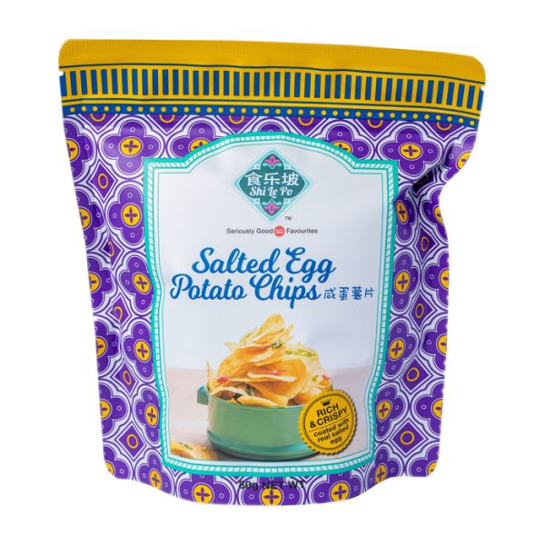Shi Le Po Salted Egg Potato Chips 80g