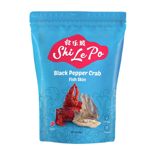 Shi Le Po Black Pepper Fish Skin 80g