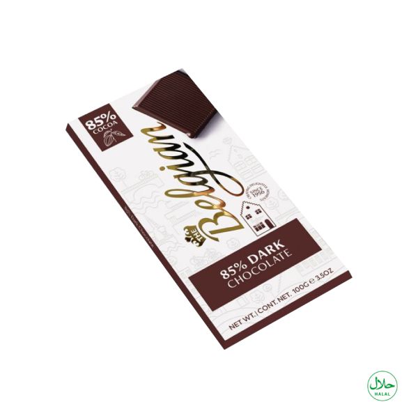 The Belgian Dark Chocolate Bar 85% 100g