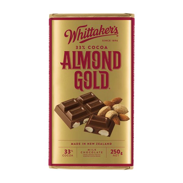 Whittaker's Almond Gold Block 250g