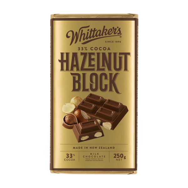 Whittaker's Creamy Milk Hazelnut Block 250g