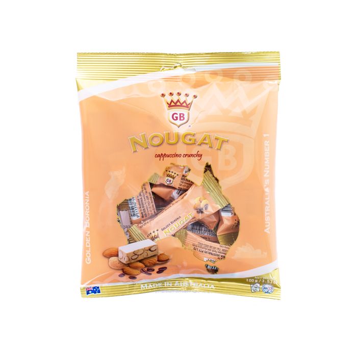Golden Boronia Cappucino Crunchy Nougat 100g