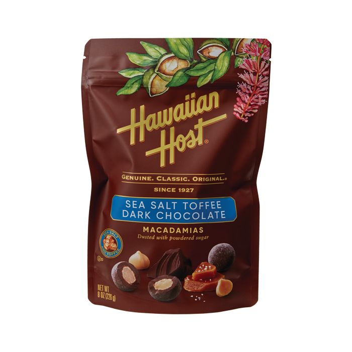 Hawaiian Host Paradise Collection Sea Salt Toffee Dark Chocolate 226g