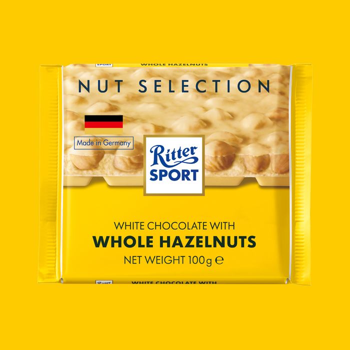 Ritter Sport White Whole Hazelnuts 100g