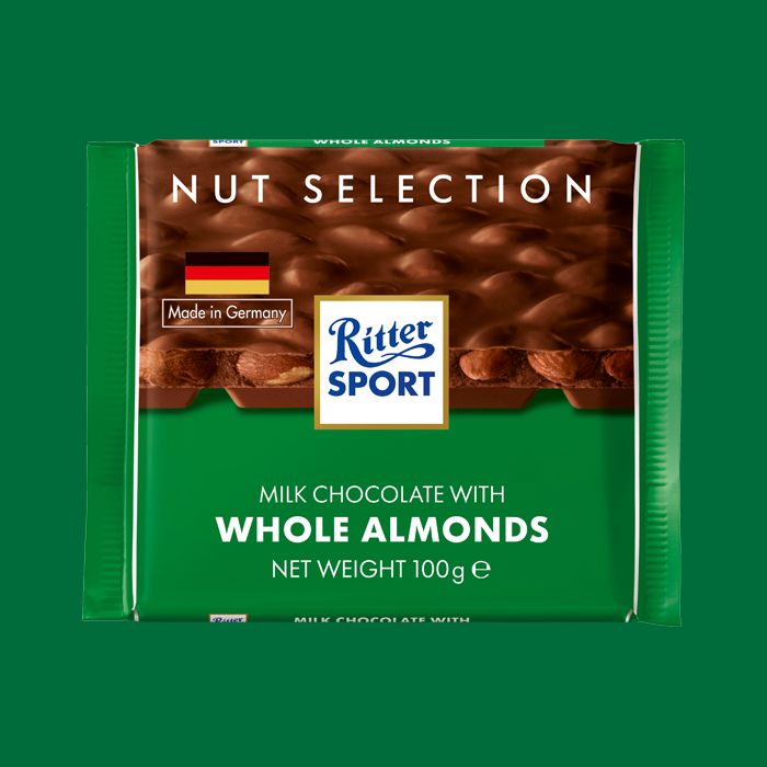 Ritter Sport Whole Almonds 100g