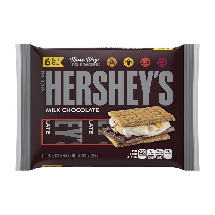 Hershey's Milk Chocolate Bars 6 Pack 263g
