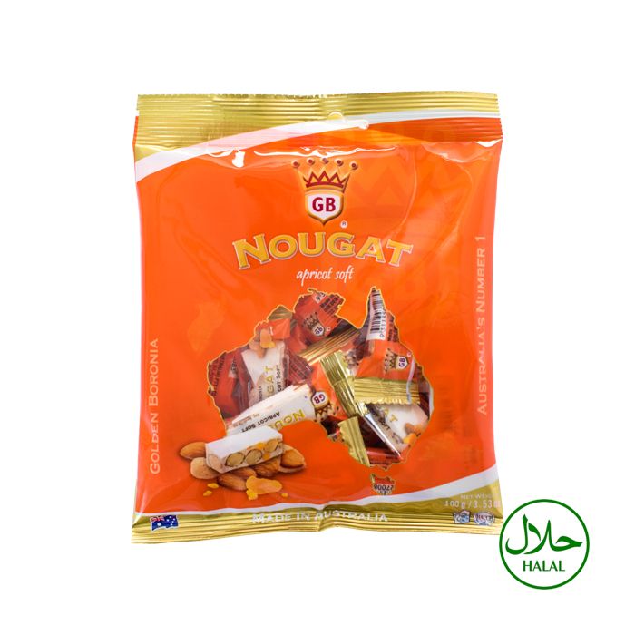 Golden Boronia Apricot Soft Nougat 100g