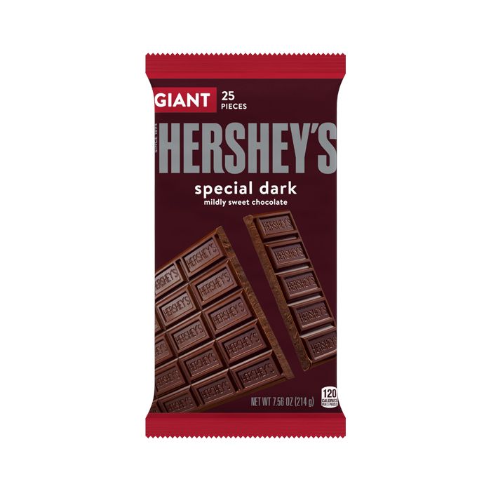 HERSHEY'S SPECIAL DARK Mildly Sweet Chocolate Giant Bar 214g