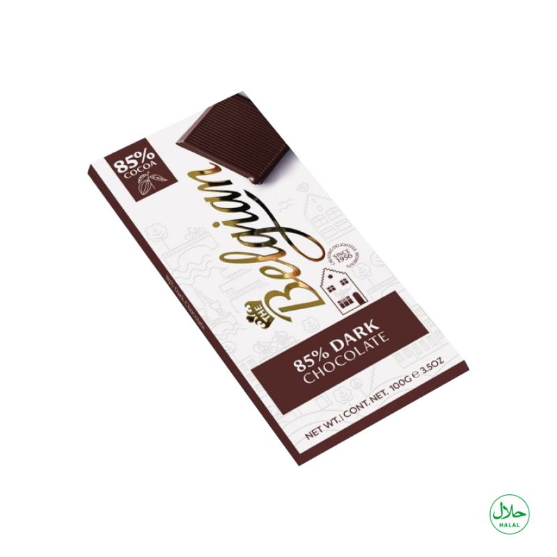 The Belgian Dark Chocolate Bar 85% 100g
