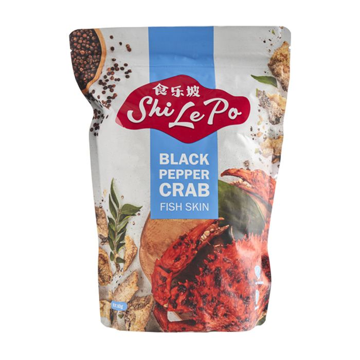 Shi Le Po Black Pepper Fish Skin 80g