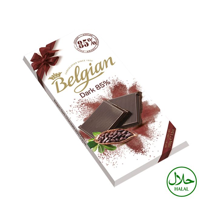 The Belgian Dark Chocolate Bar 85% 100g