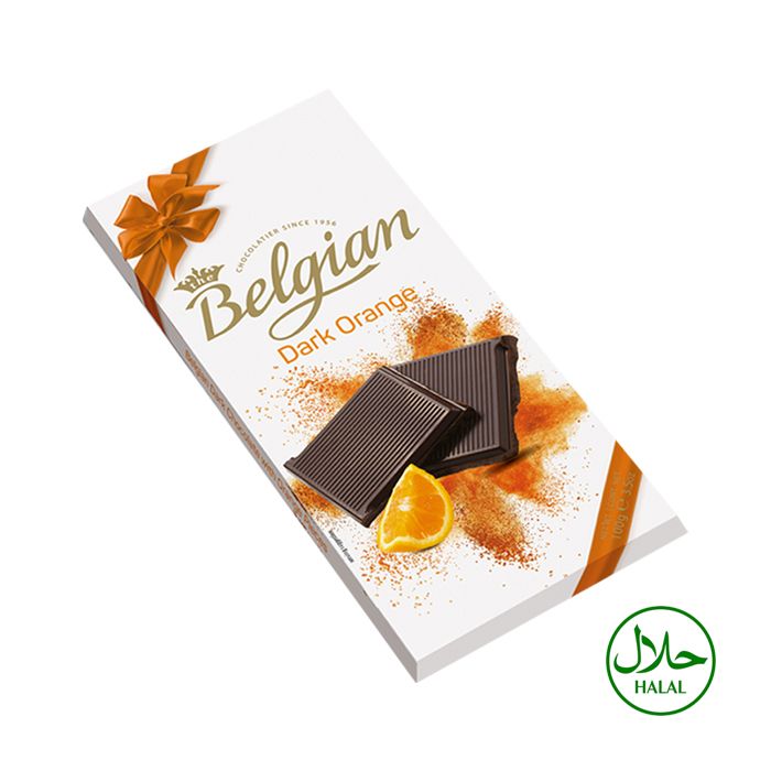 The Belgian Dark Chocolate Bar with Orange 100g