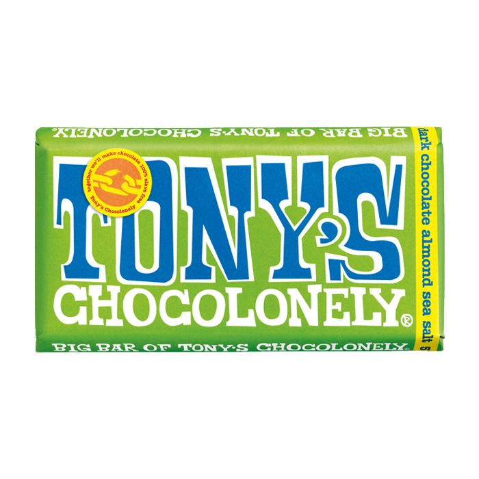 Tony's Chocolonely Dark 51% Almond Sea Salt 180g