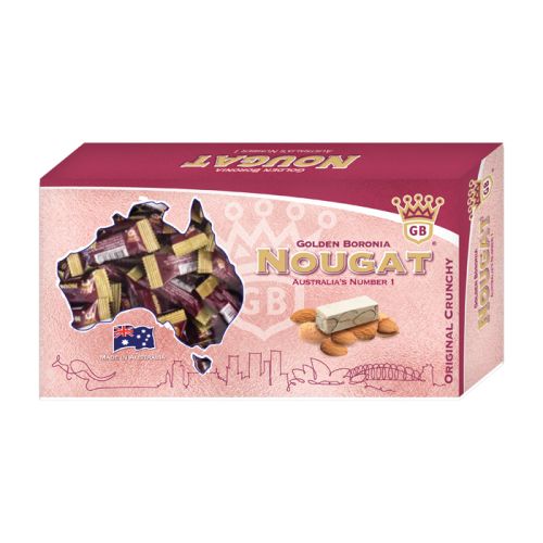 Golden Boronia Almond Crunchy Nougat 160g