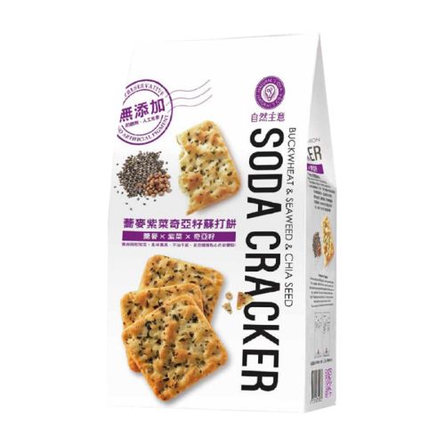 Natural Idea Buckwheat & Seaweed Chia Seed Soda Cracker 180g