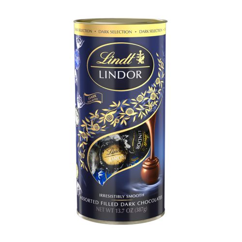 Lindt Lindor Tube Assorted Dark 387g