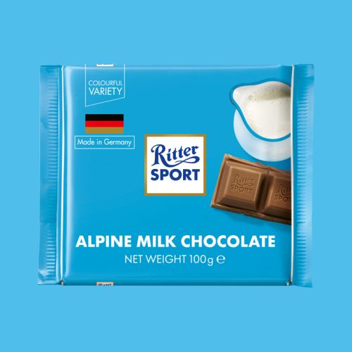 Ritter Sport Alpine Milk Chocolate 100g