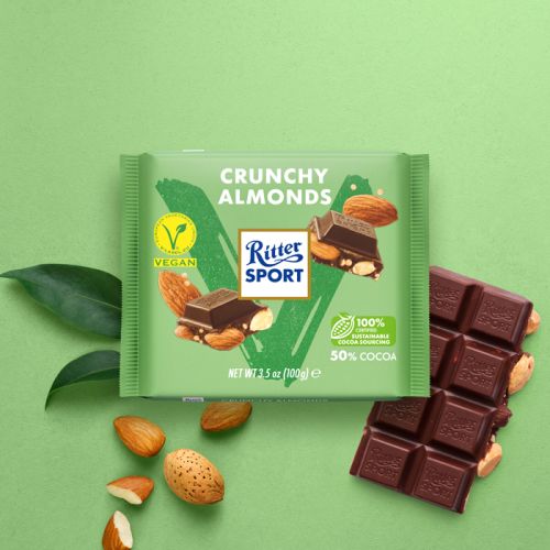 Ritter Sport Crunchy Almond Vegan 100g