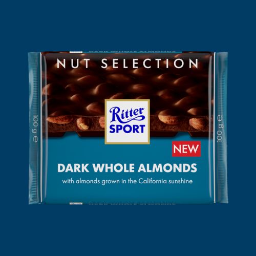 Ritter Sport Dark Whole Almonds 100g