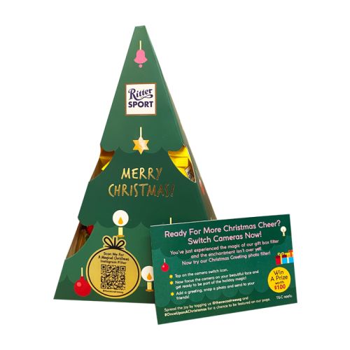 Ritter Sport Christmas Tree Gift Box 277g