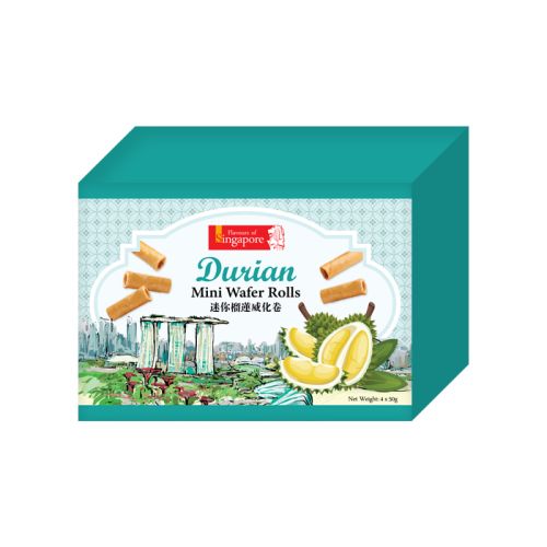 Flavours of Singapore Durian Mini Wafer Rolls 200g