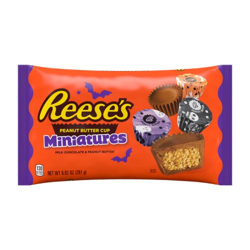 REESE'S Halloween Milk Chocolate Miniatures Peanut Butter Cups 281g