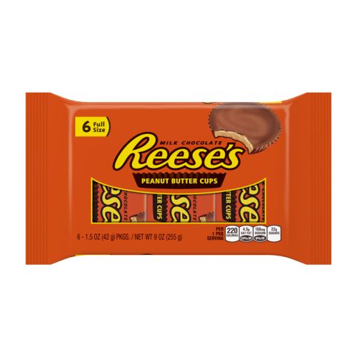 Reese's Milk Chocolate Peanut Butter Cups 6 Pack 255g