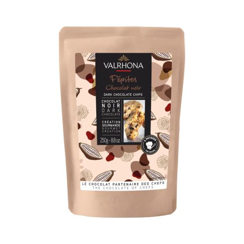 Valrhona Chocolate Chips Dark 52% Cocoa 250g