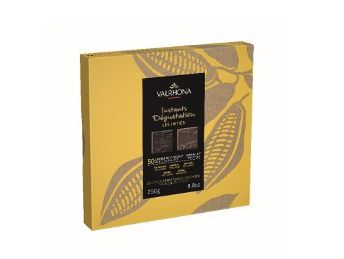 Valrhona 50 Chocolate Sq Dk & Mk 250G