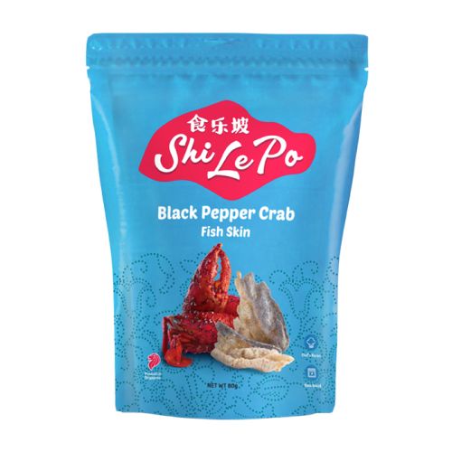 Shi Le Po Black Pepper Fish Skin 80g